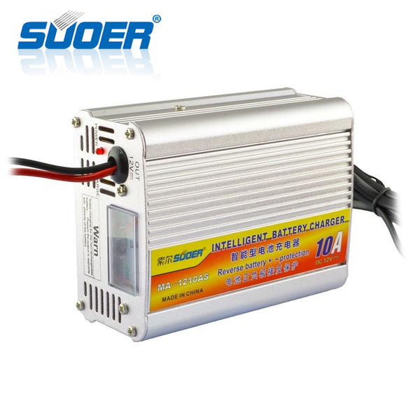 SUOER Smart Battery Charger 12V 10A