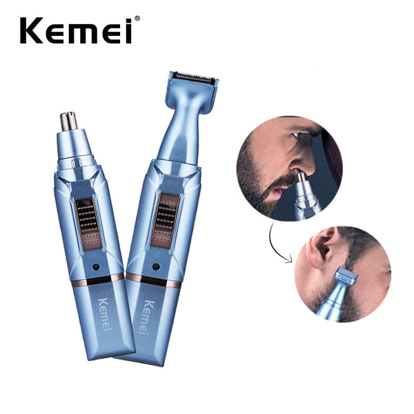 Kemei 2 In 1 Rechargeable Nose & Hair Trimmer